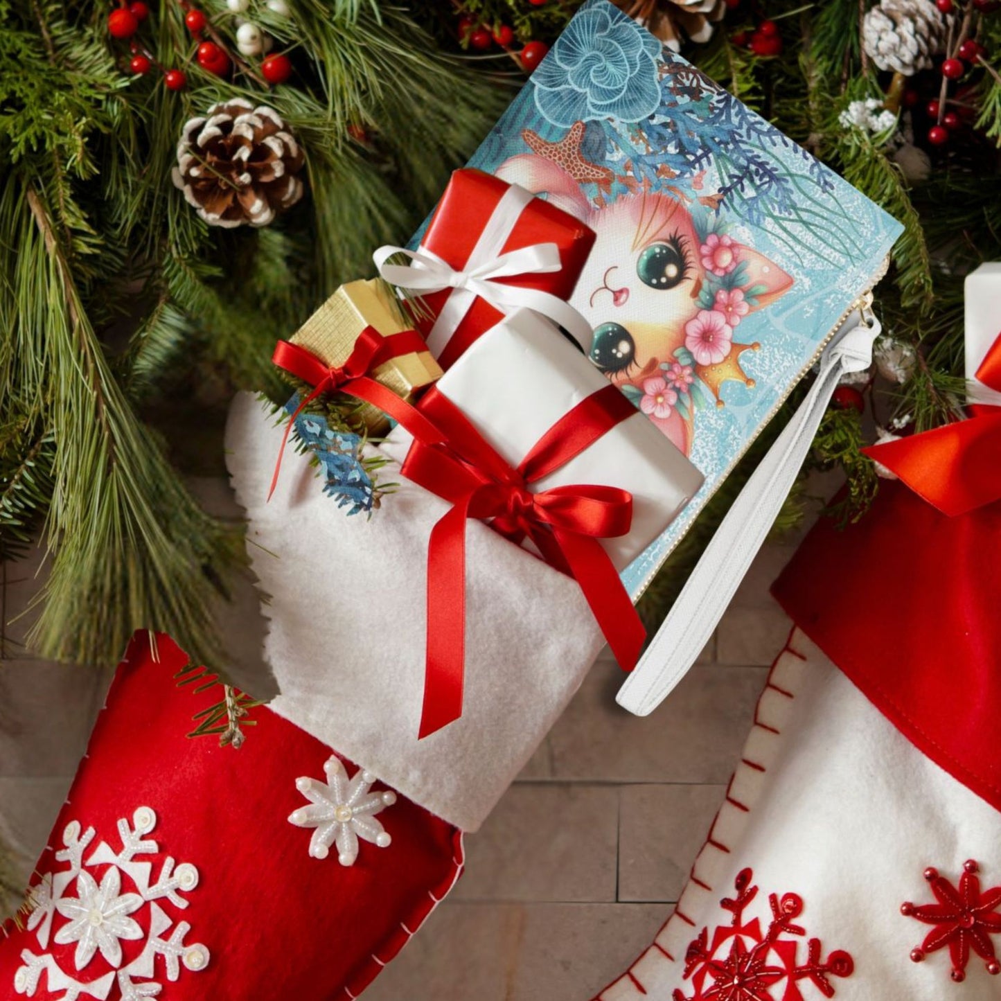 Mermaid Cat Makeup Bag