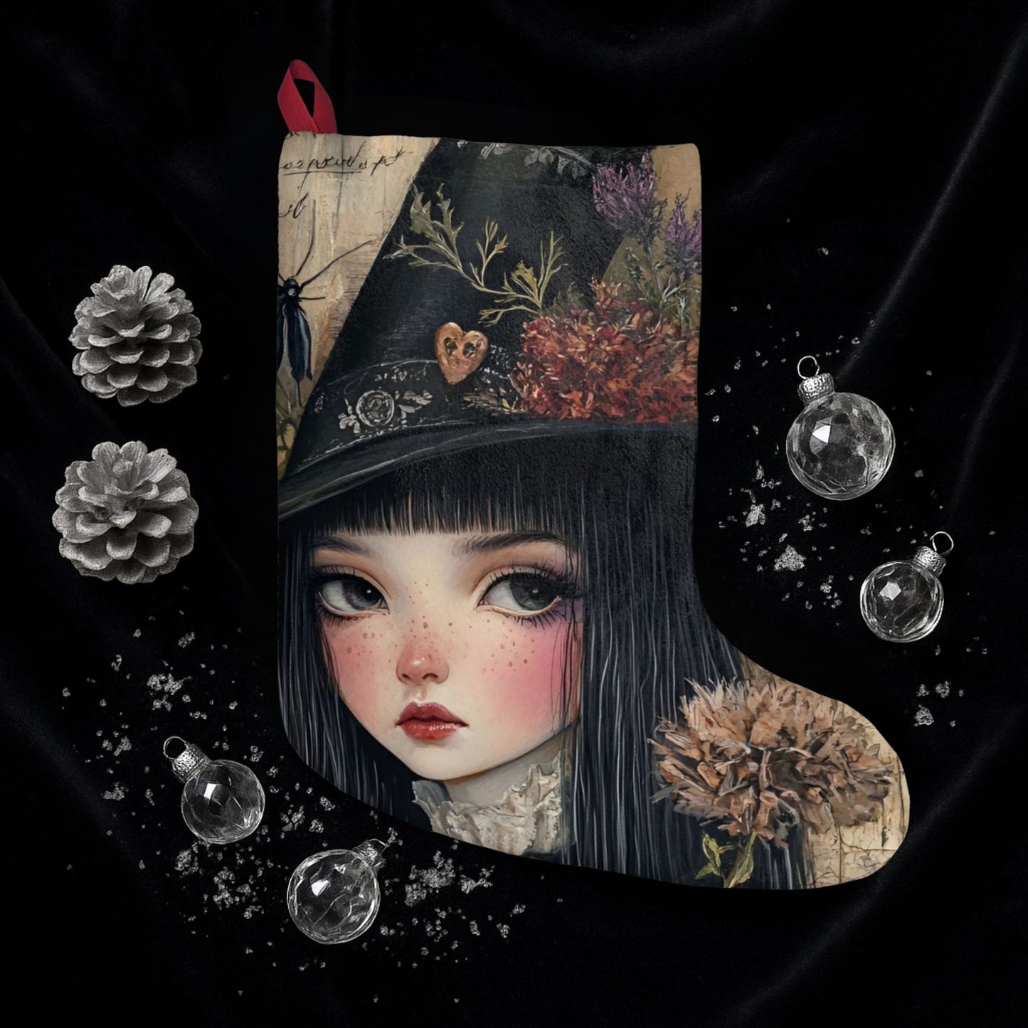 Gothic Girl Witch Stocking