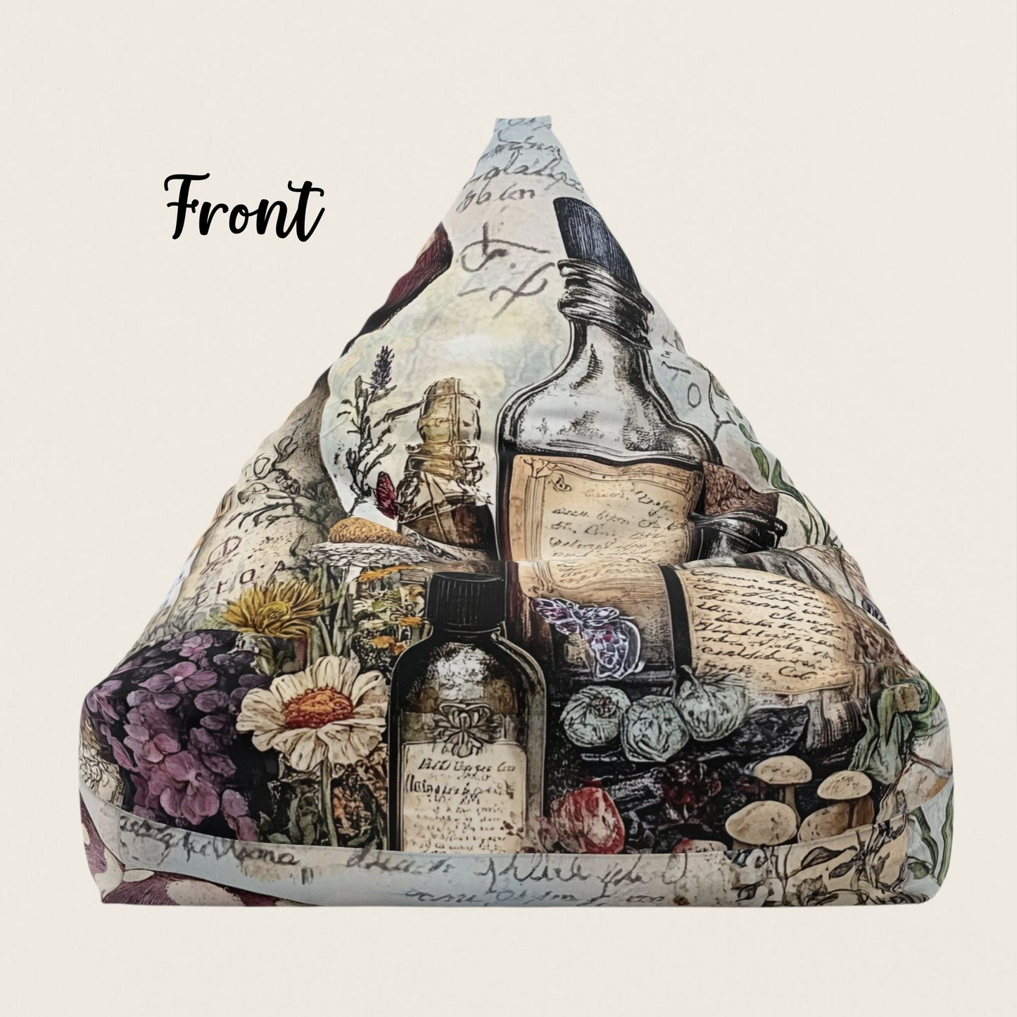 Apothecary Bean Bag Cover – Witchcore & Fairycore Home Decor