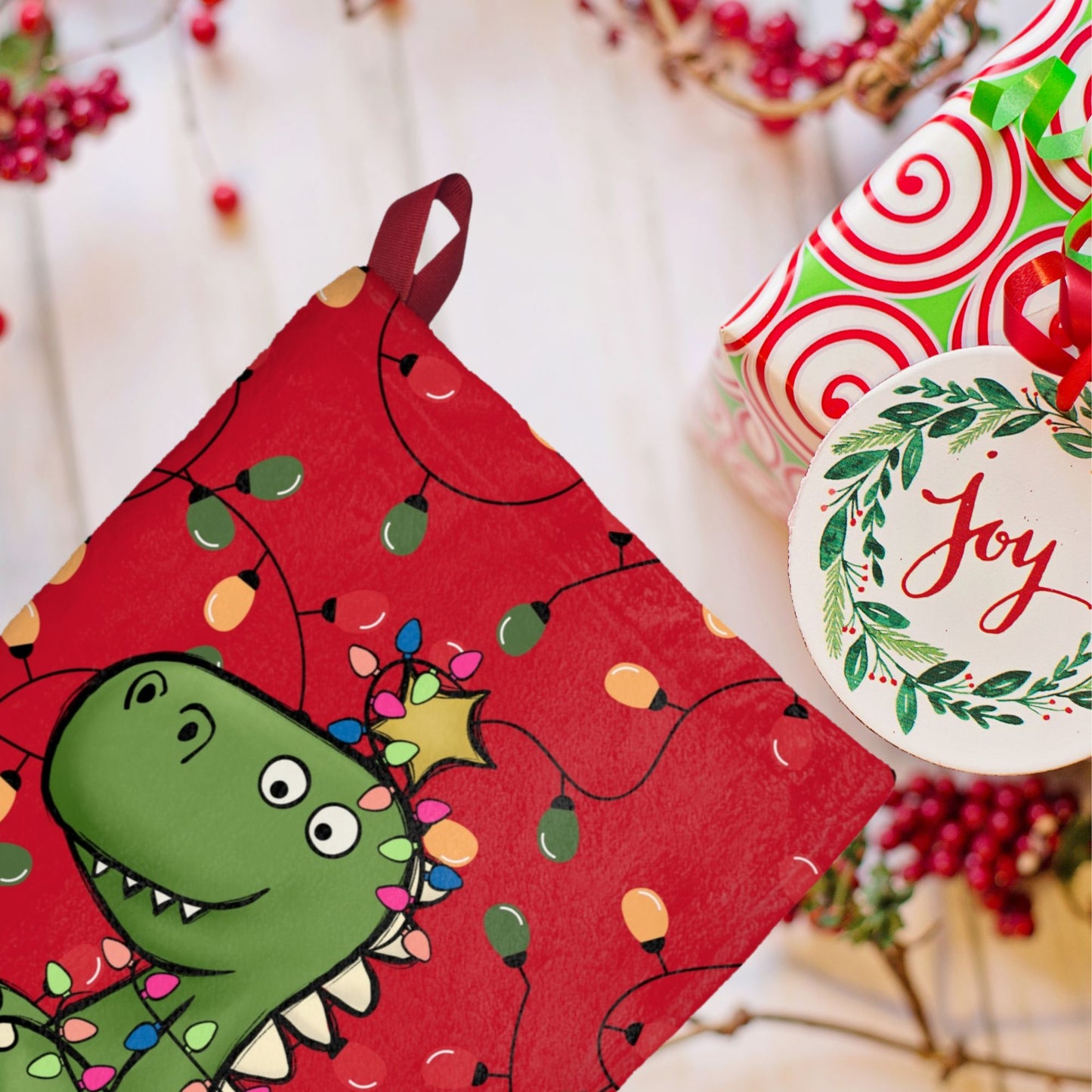 Christmas Stockings, Tree Rex Stocking