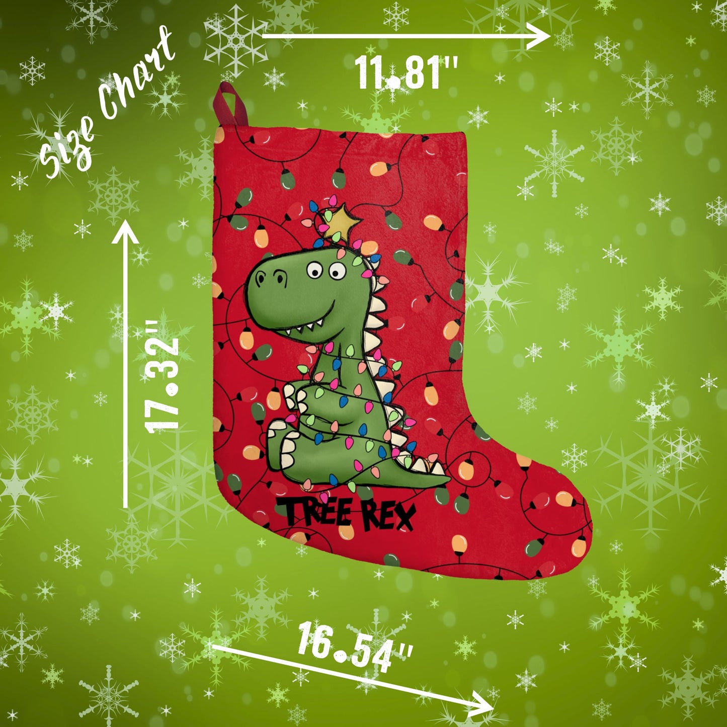 Christmas Stockings, Tree Rex Stocking