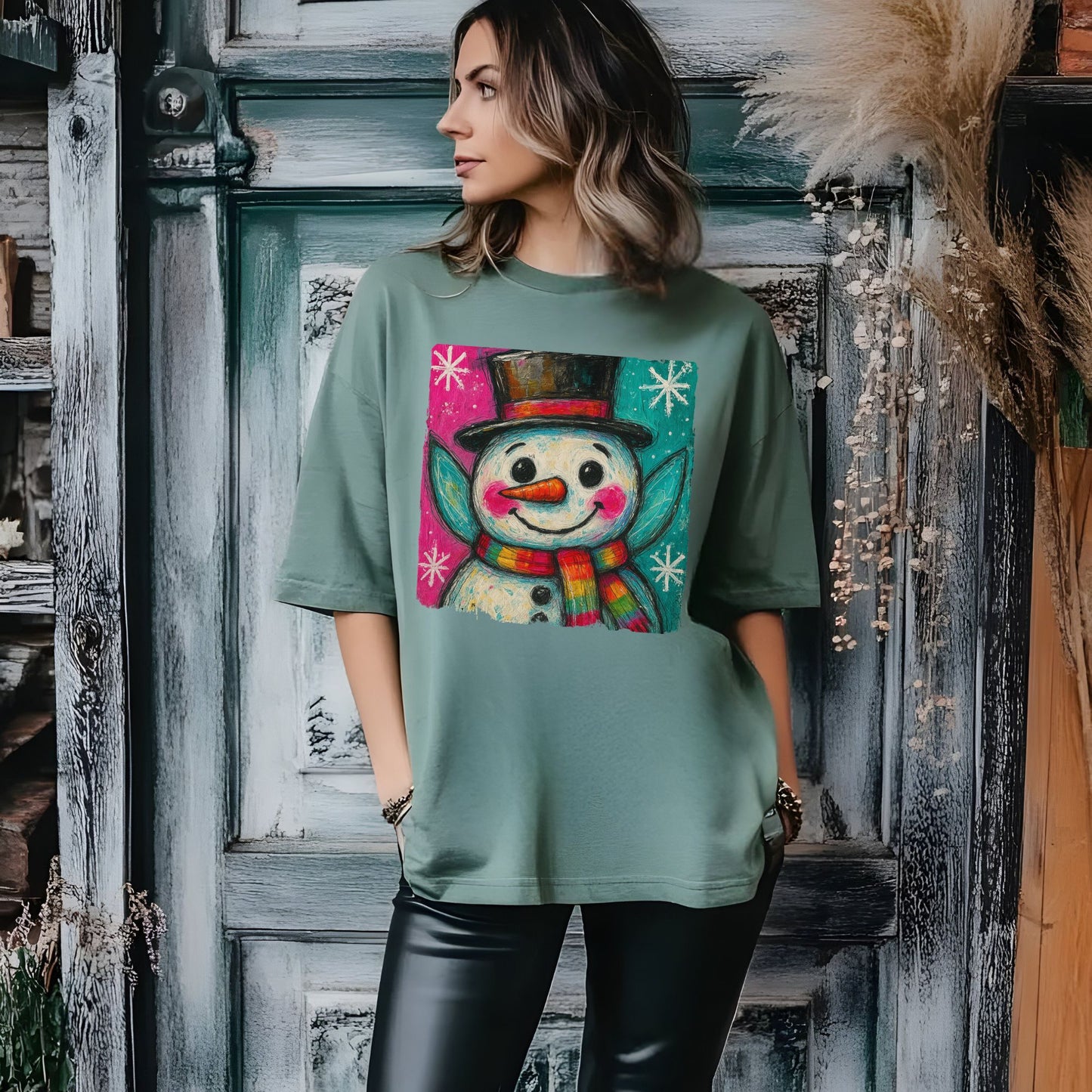 Snowman Holiday T‑Shirt — Cute Festive Snowman Graphic Tee