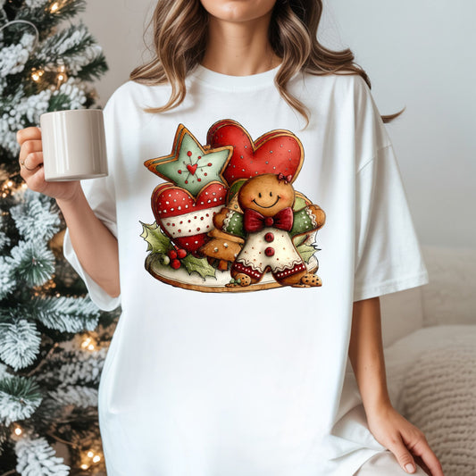 Christmas Gingerbread Cookie Crew T-Shirt