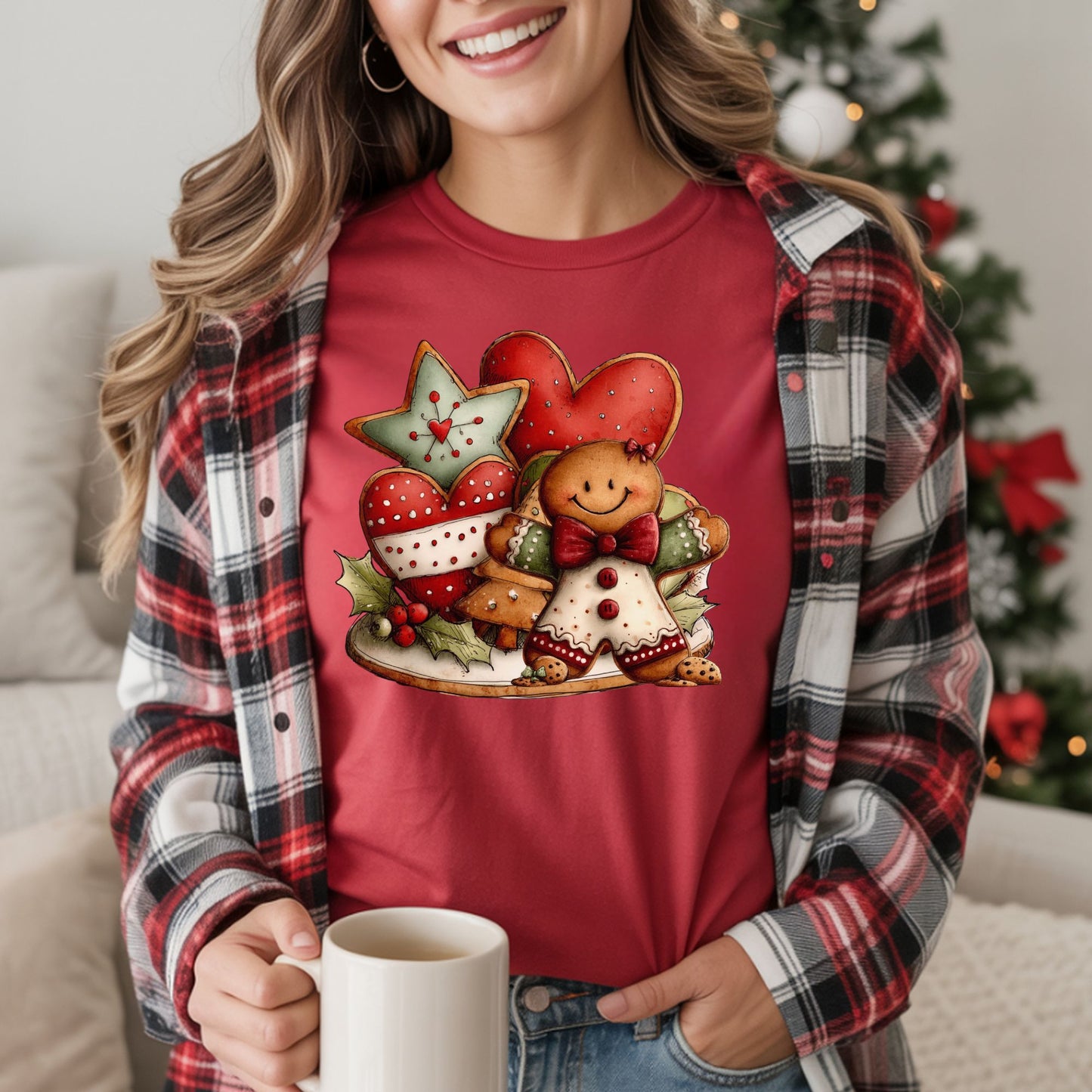 Christmas Gingerbread Cookie Crew T-Shirt