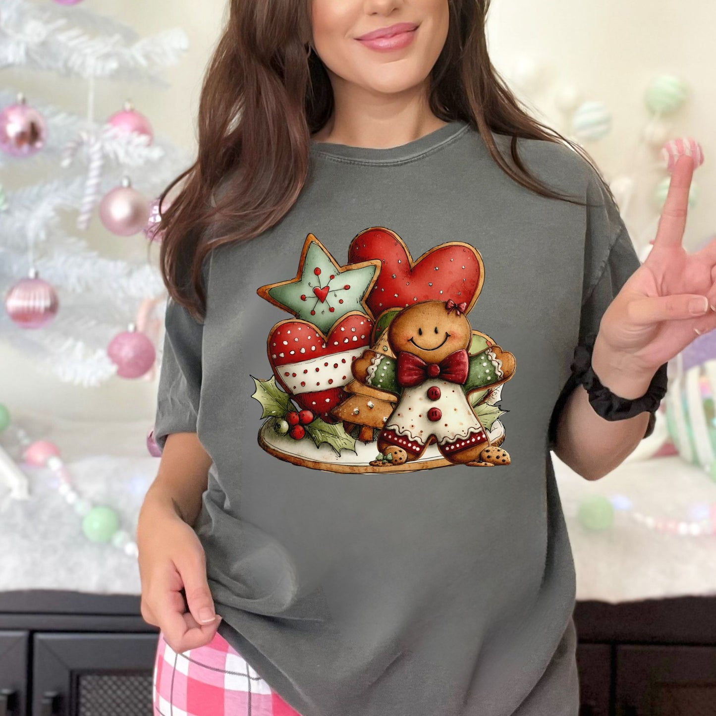 Christmas Gingerbread Cookie Crew T-Shirt