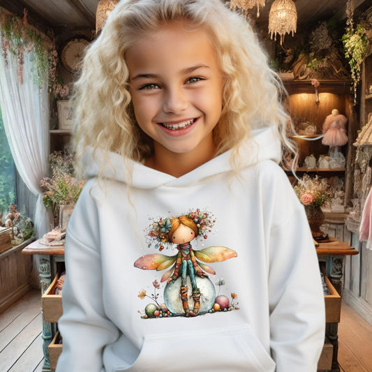 Kids Whimsical Fairy Hoodie — Cute Woodland Pixie Sweatshirt