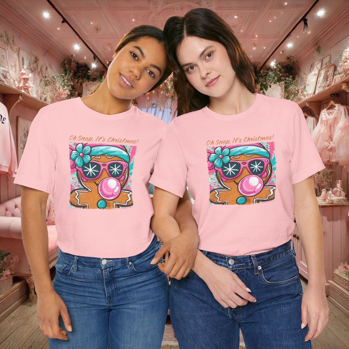 Oh Snap It’s Christmas! Gingerbread Girl Graphic Tee