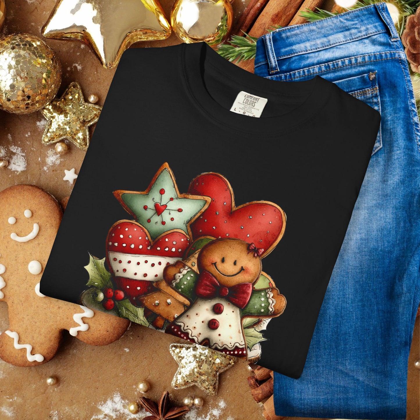 Christmas Gingerbread Cookie Crew T-Shirt