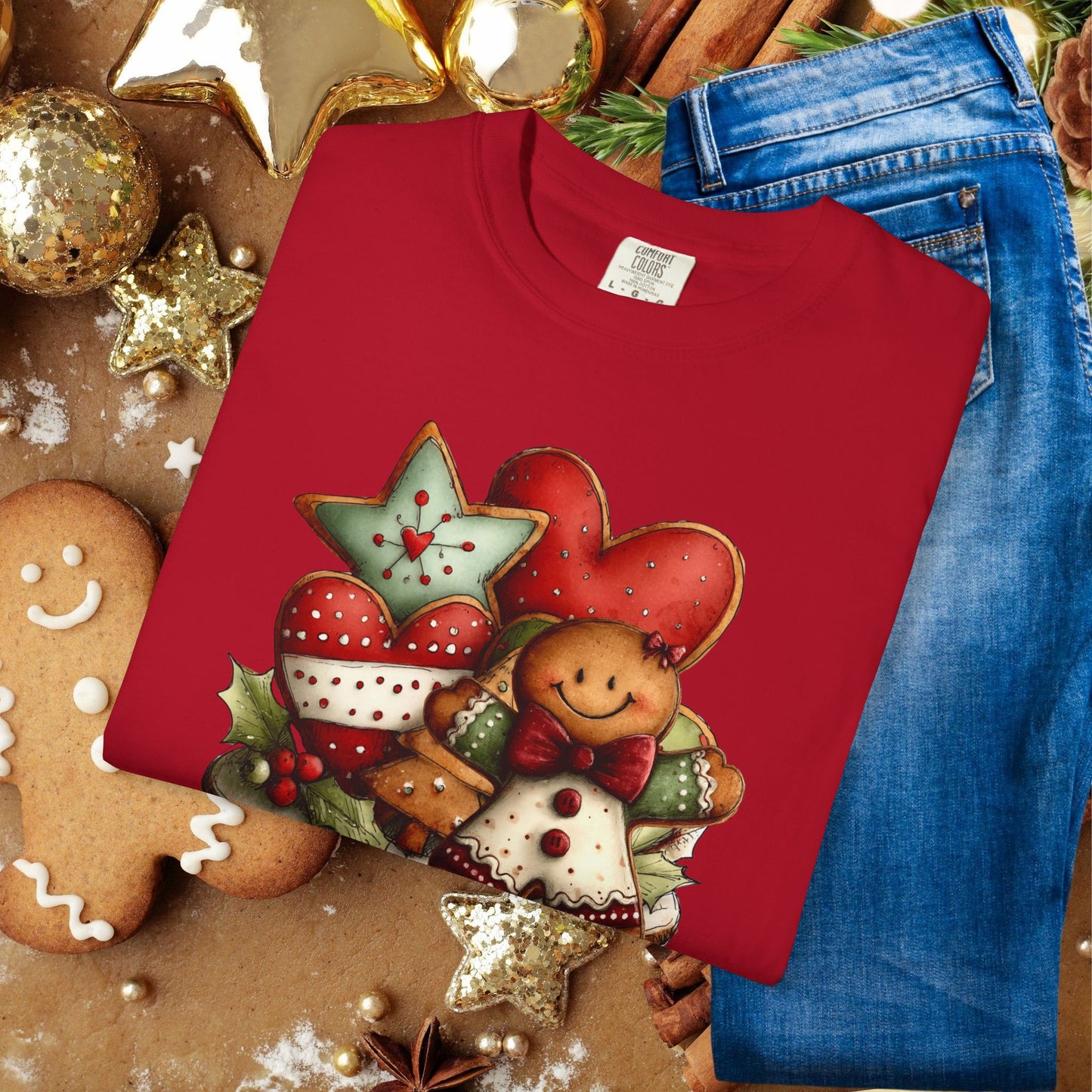 Christmas Gingerbread Cookie Crew T-Shirt