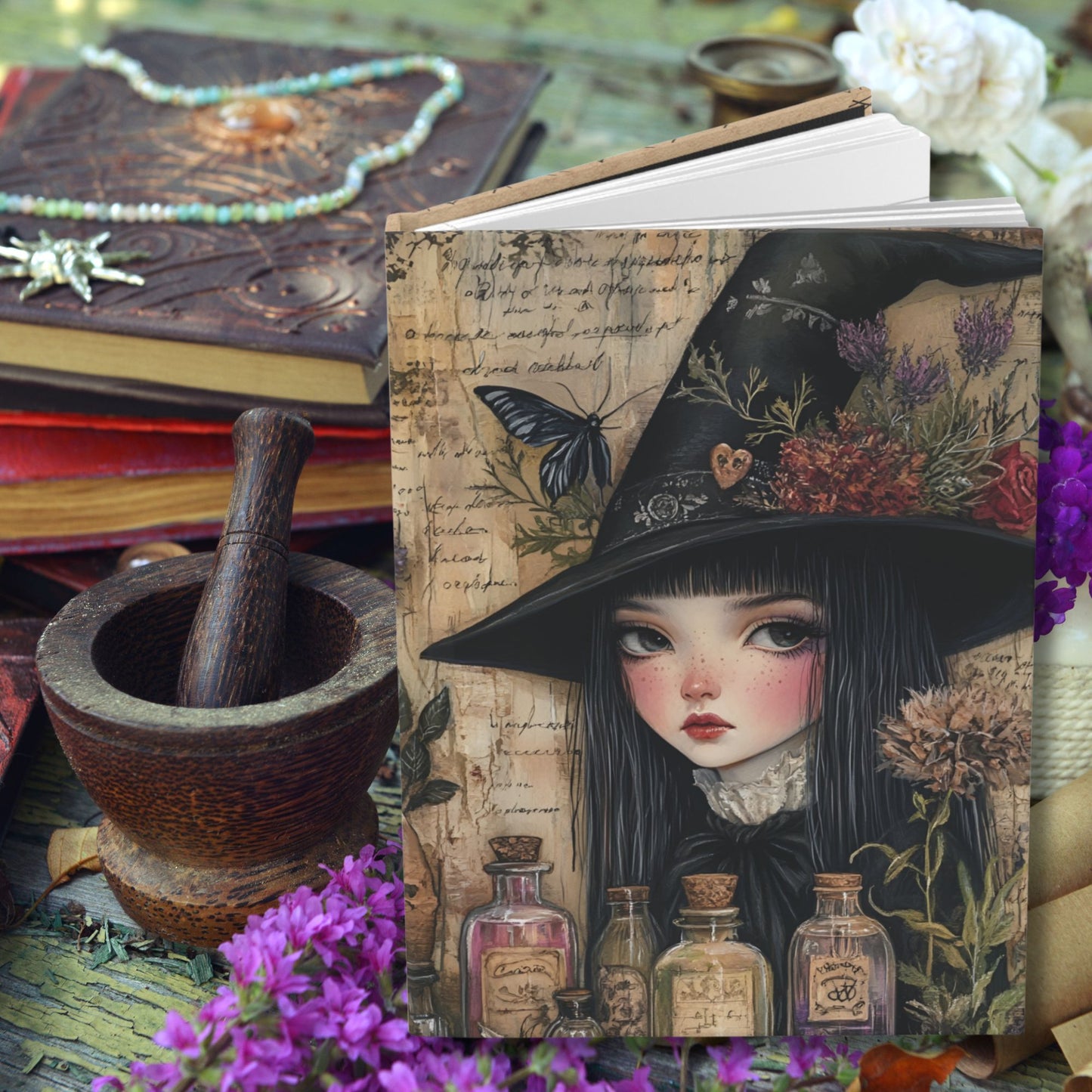 Gothic Witch Journal -  Hardcover Journal Matte
