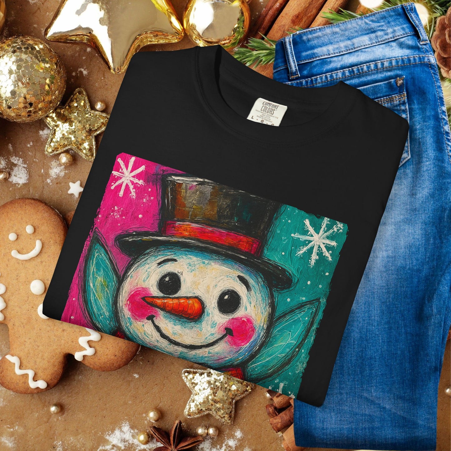 Snowman Holiday T‑Shirt — Cute Festive Snowman Graphic Tee