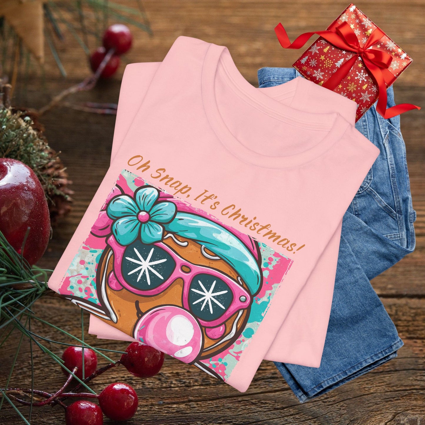 Oh Snap It’s Christmas! Gingerbread Girl Graphic Tee