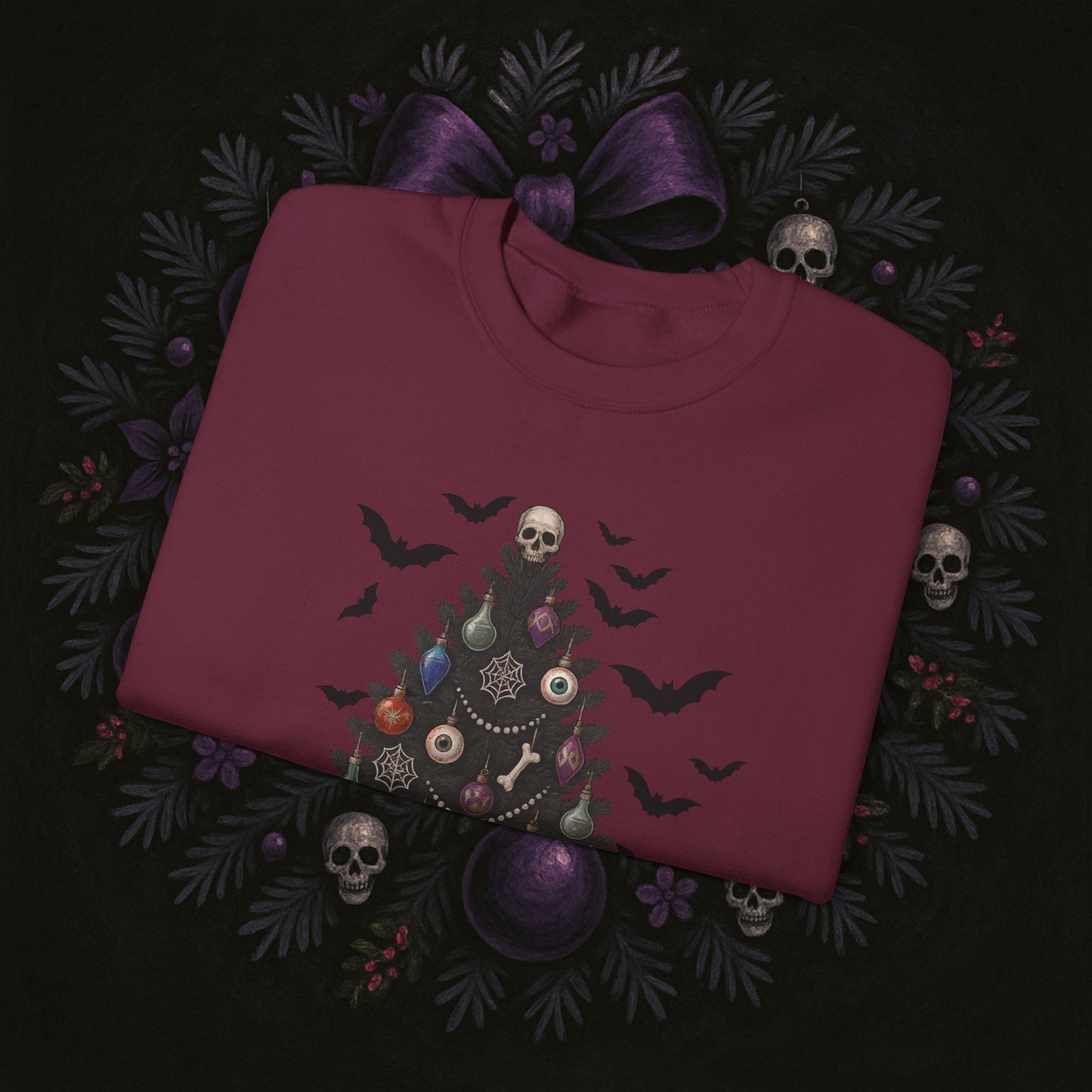 Gothic Christmas Tree Sweatshirt
