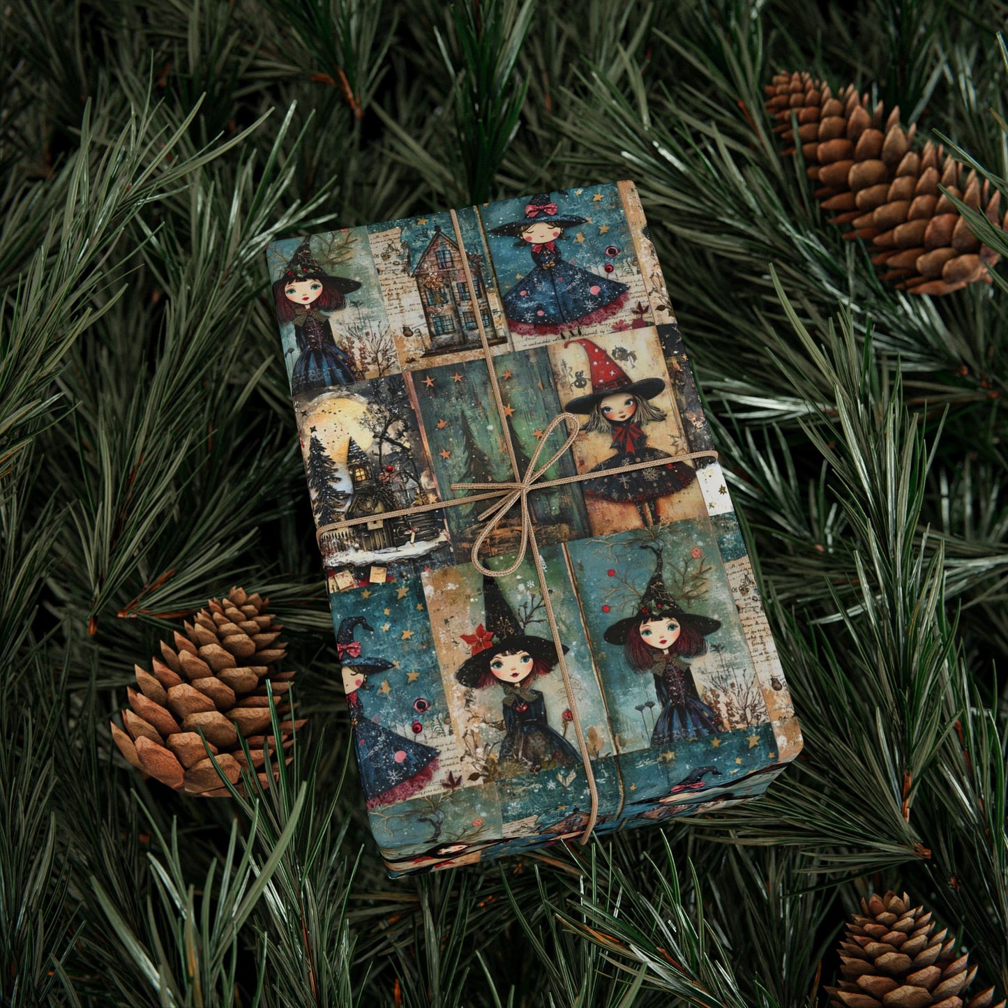 Witchy Christmas Gift Wrap