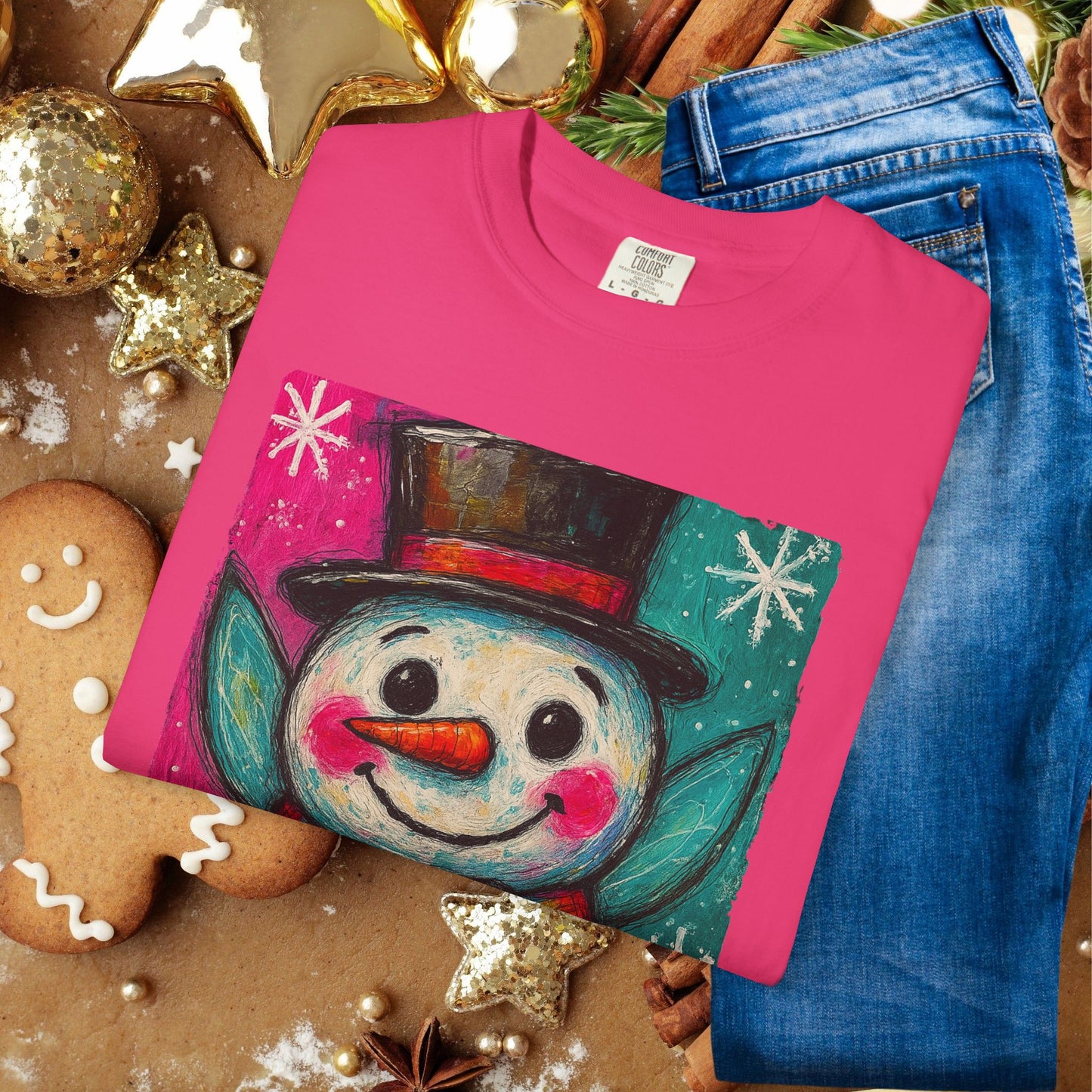 Snowman Holiday T‑Shirt — Cute Festive Snowman Graphic Tee