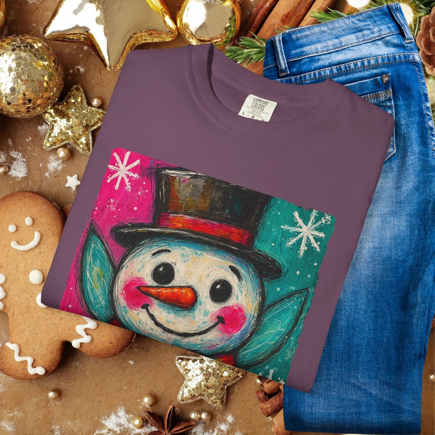 Snowman Holiday T‑Shirt — Cute Festive Snowman Graphic Tee
