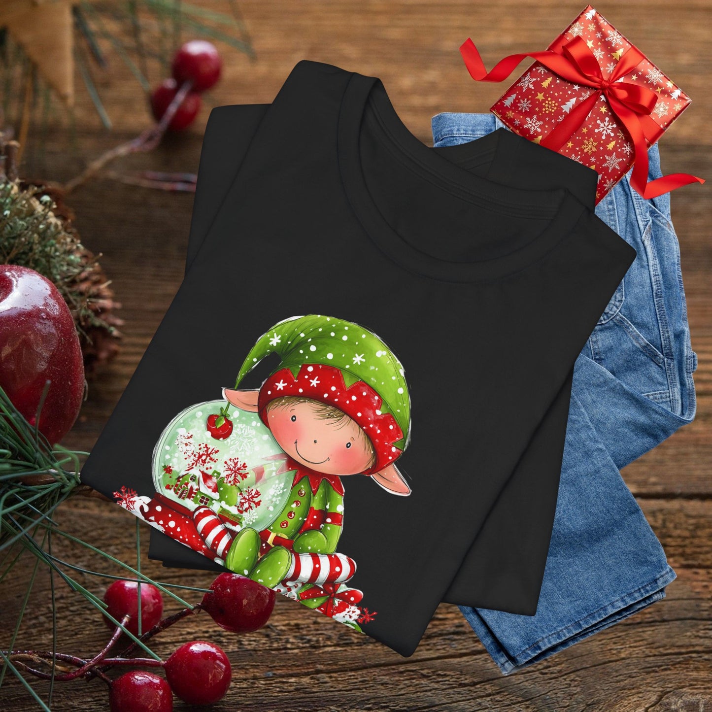 Elf-Made Magic Tee — Cute Christmas Elf Kids' Holiday T-Shirt