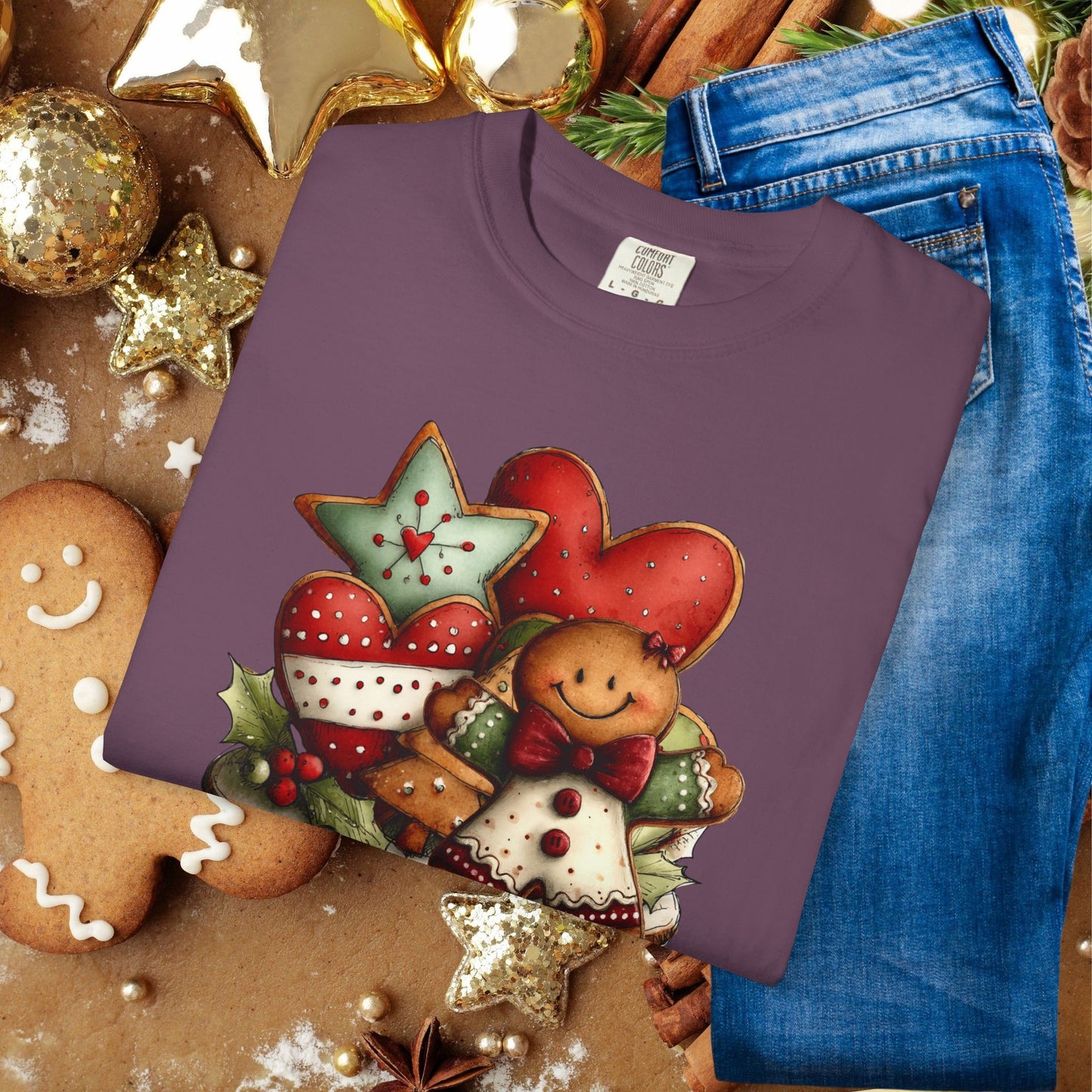 Christmas Gingerbread Cookie Crew T-Shirt