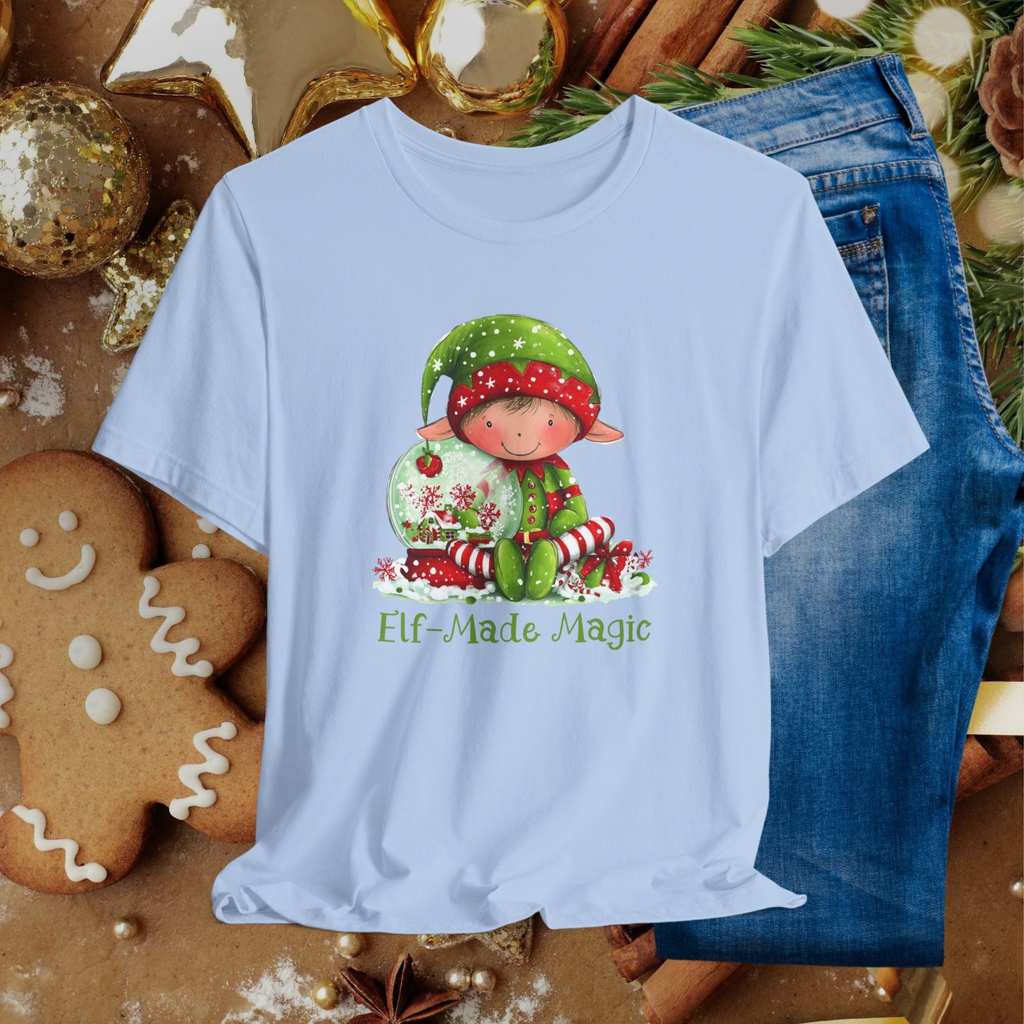 Elf-Made Magic Tee — Cute Christmas Elf Kids' Holiday T-Shirt