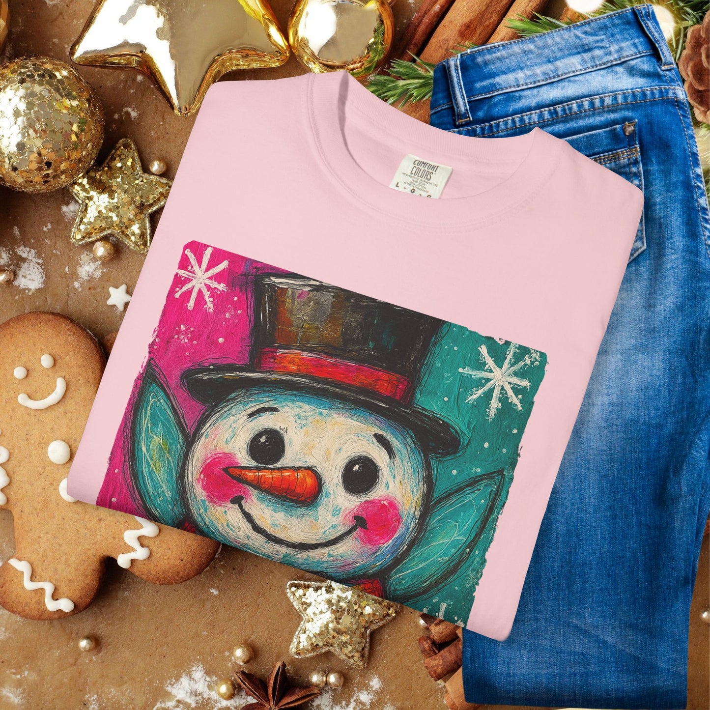 Snowman Holiday T‑Shirt — Cute Festive Snowman Graphic Tee