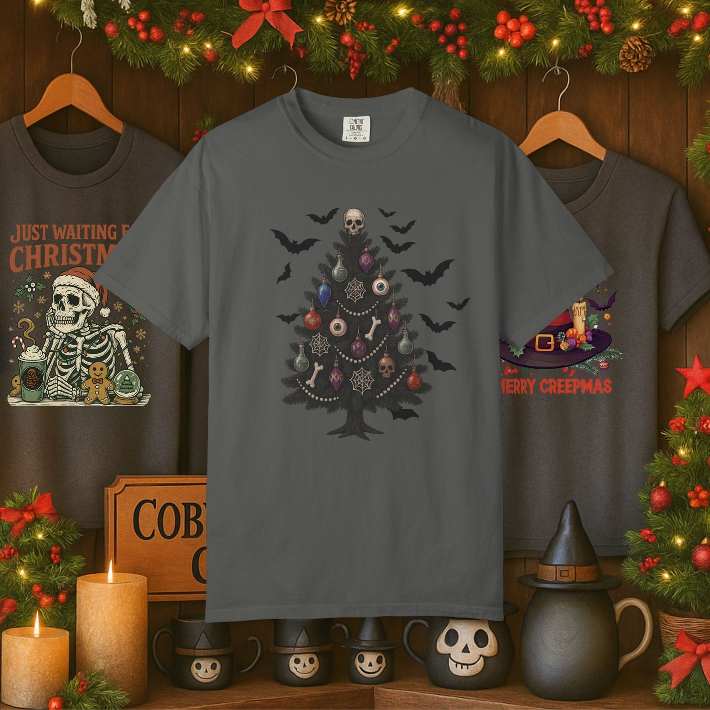 Gothic Christmas Tree T-shirt