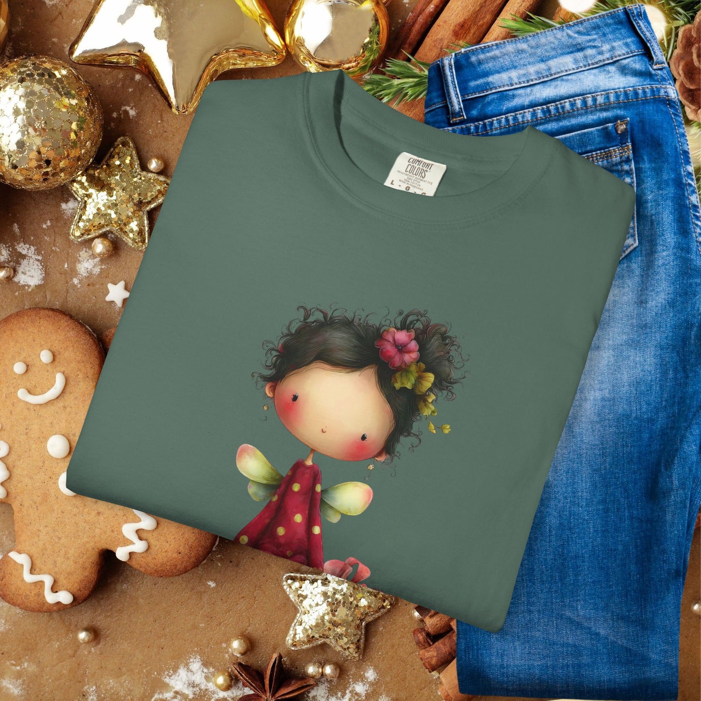 Christmas Gift Angel T‑Shirt — Merry Christmas Cute Holiday Graphic Tee
