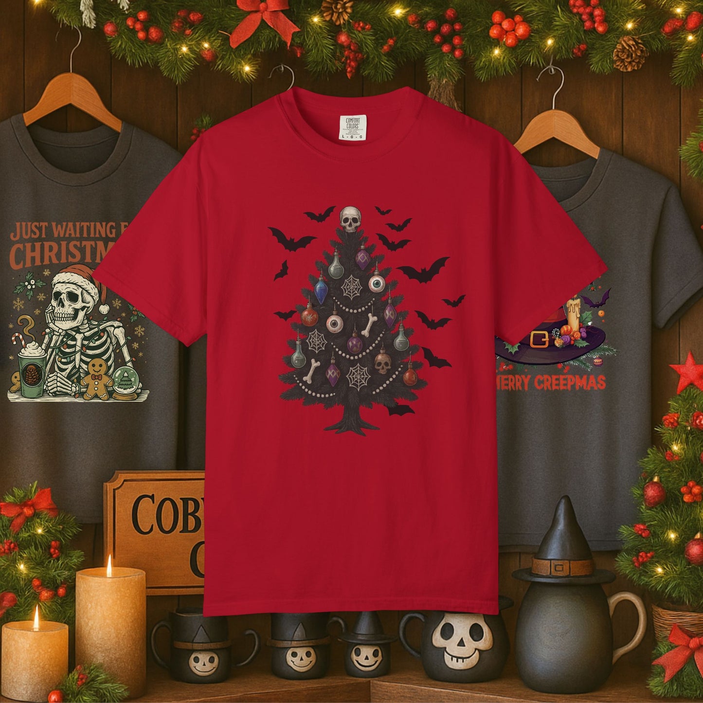 Gothic Christmas Tree T-shirt