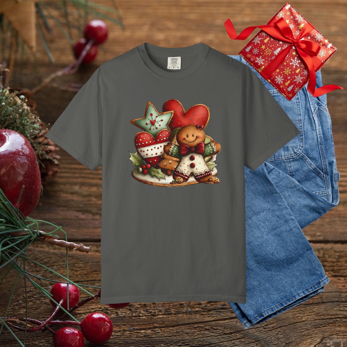 Christmas Gingerbread Cookie Crew T-Shirt