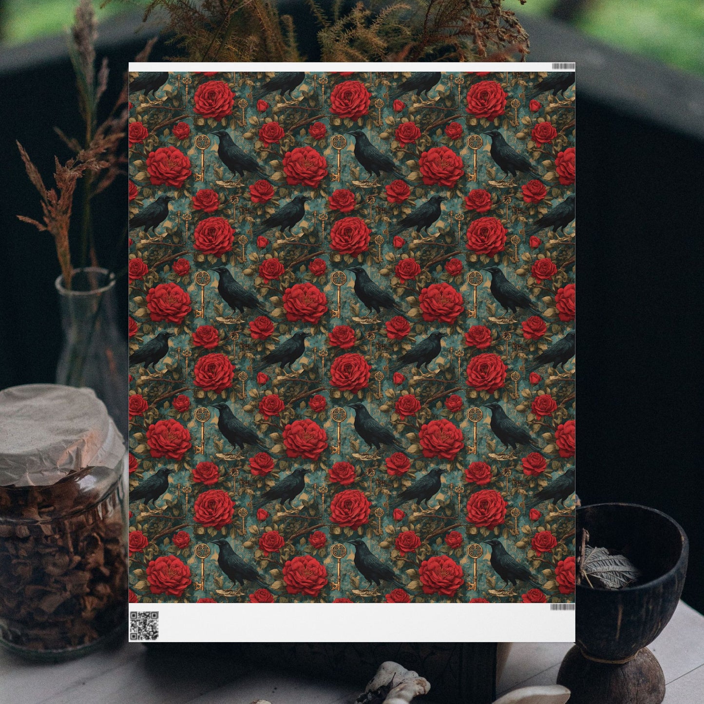 Enchanted Raven Gift Wrap