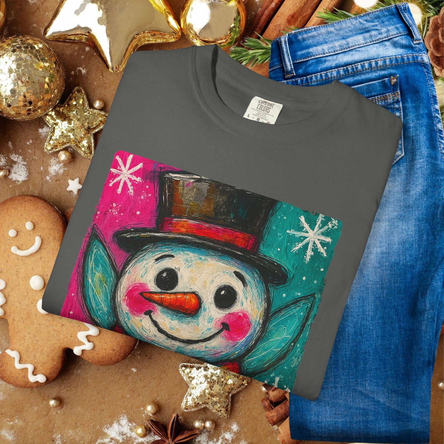 Snowman Holiday T‑Shirt — Cute Festive Snowman Graphic Tee