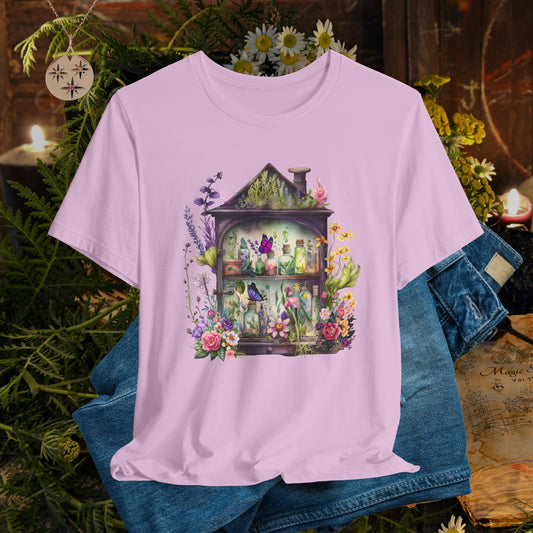 Fairy Garden Tee — Whimsical Floral Apothecary Shirt