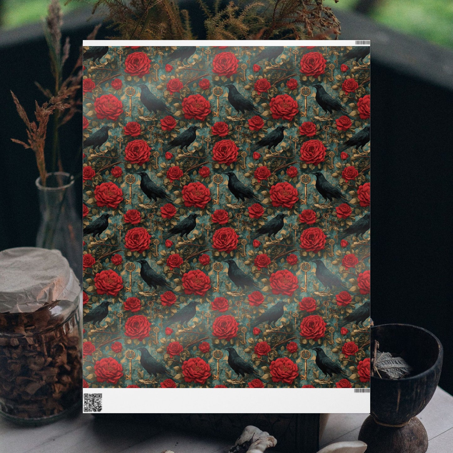 Enchanted Raven Gift Wrap