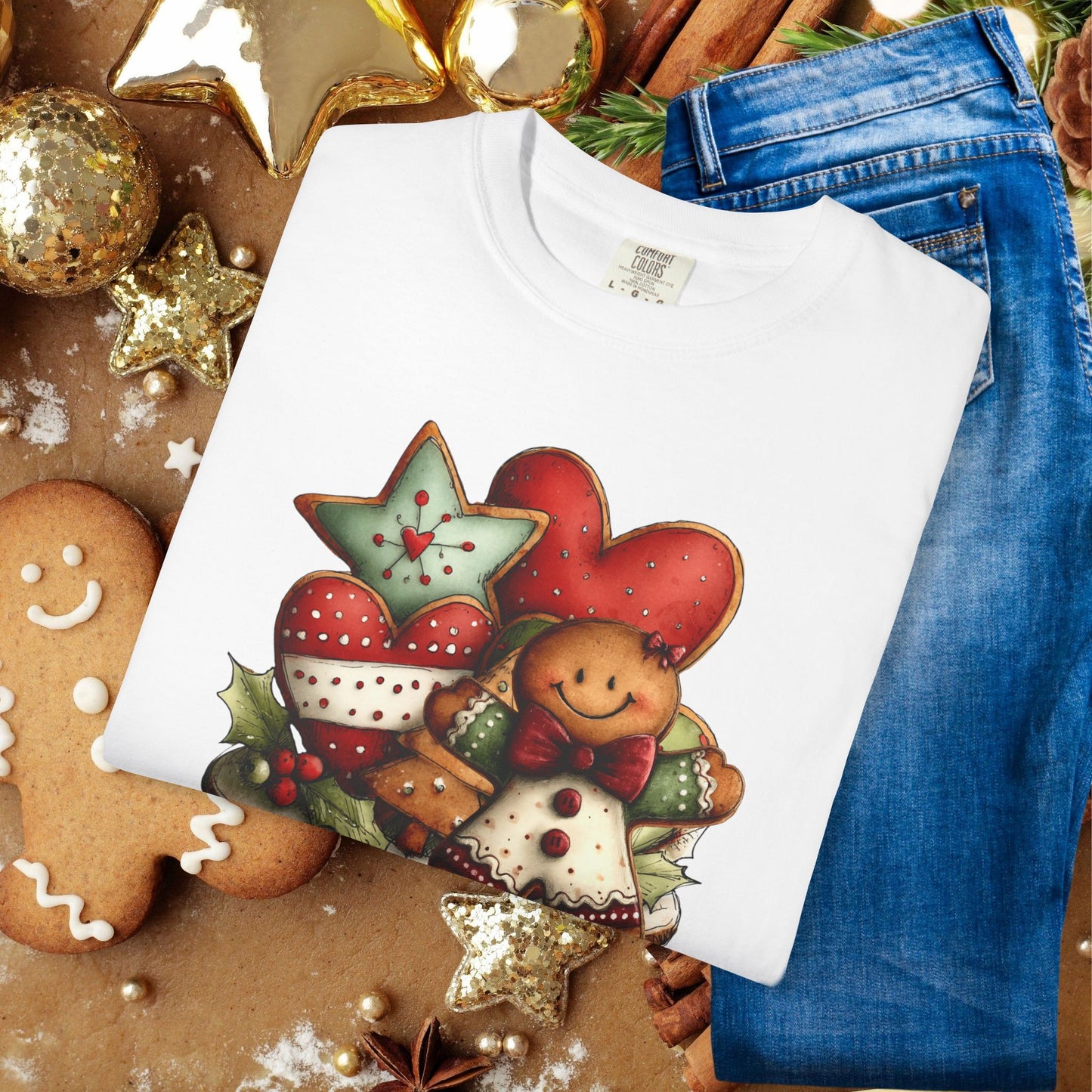 Christmas Gingerbread Cookie Crew T-Shirt