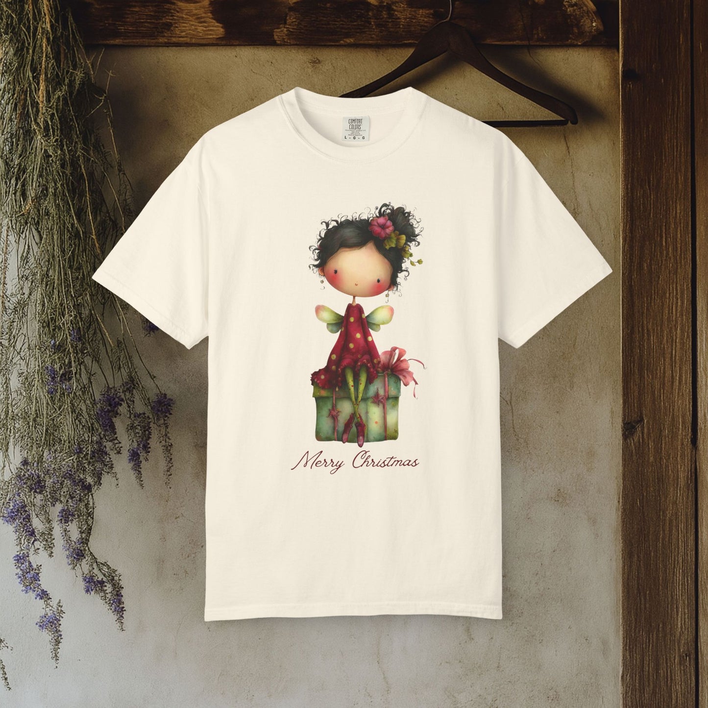 Christmas Gift Angel T‑Shirt — Merry Christmas Cute Holiday Graphic Tee
