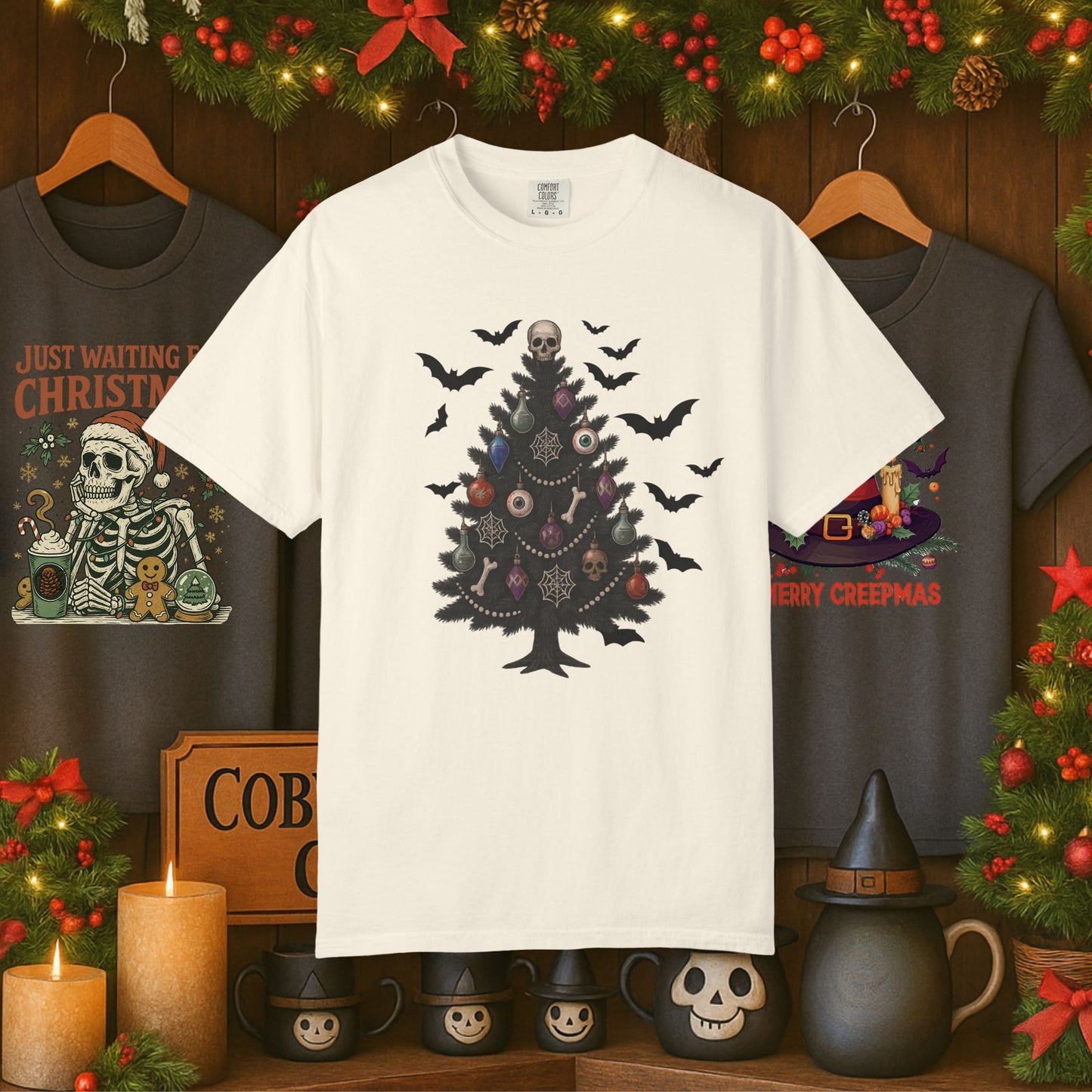 Gothic Christmas Tree T-shirt