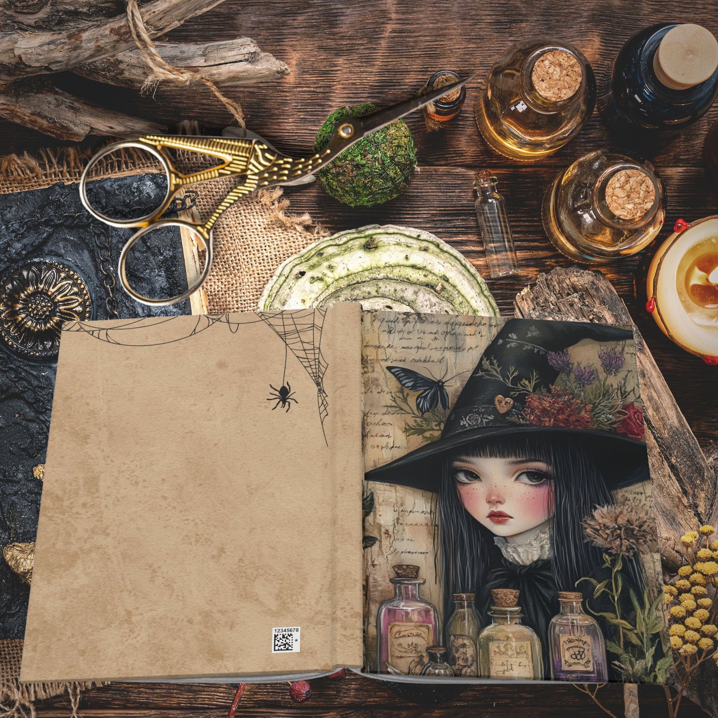 Gothic Witch Journal -  Hardcover Journal Matte