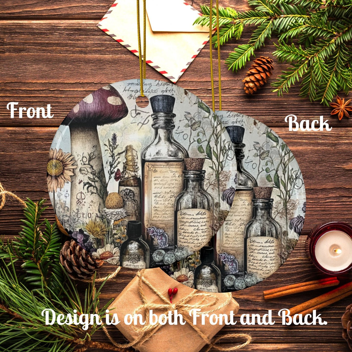 Witchy Apothecary Potion Bottle Ornament