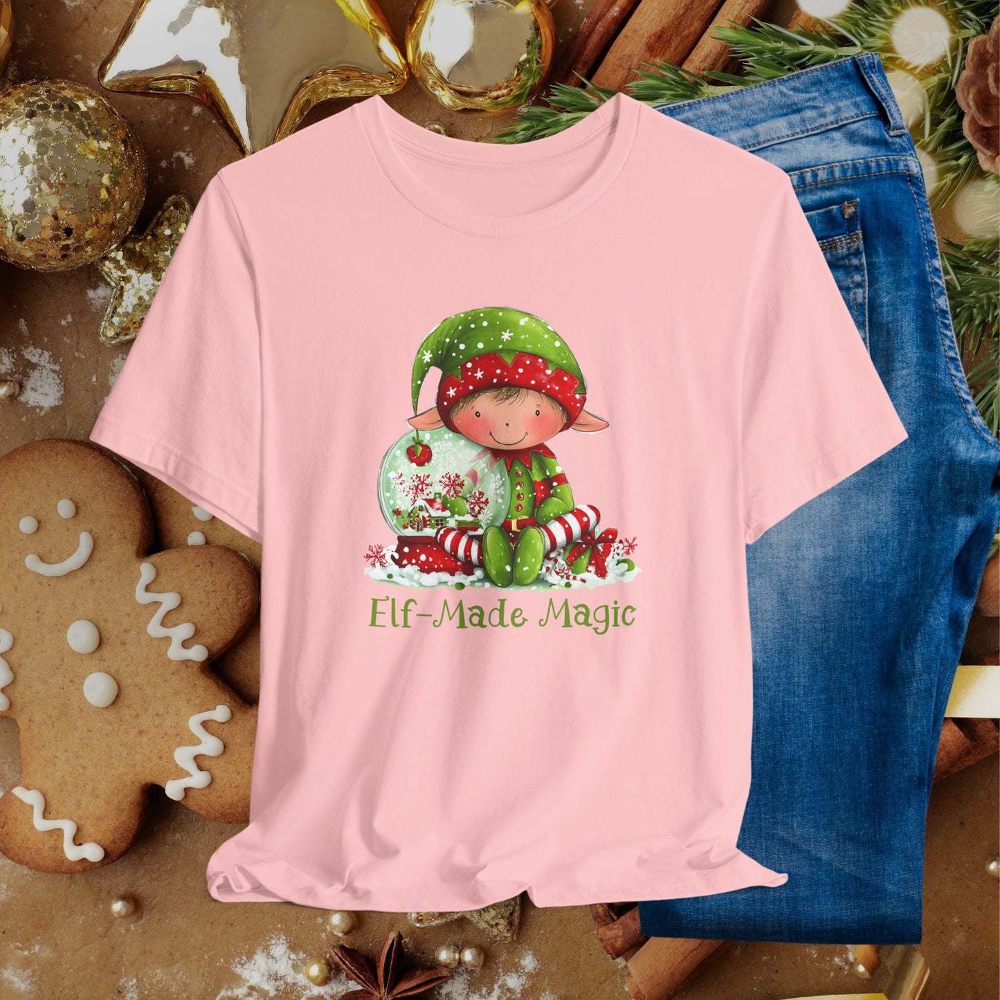 Elf-Made Magic Tee — Cute Christmas Elf Kids' Holiday T-Shirt