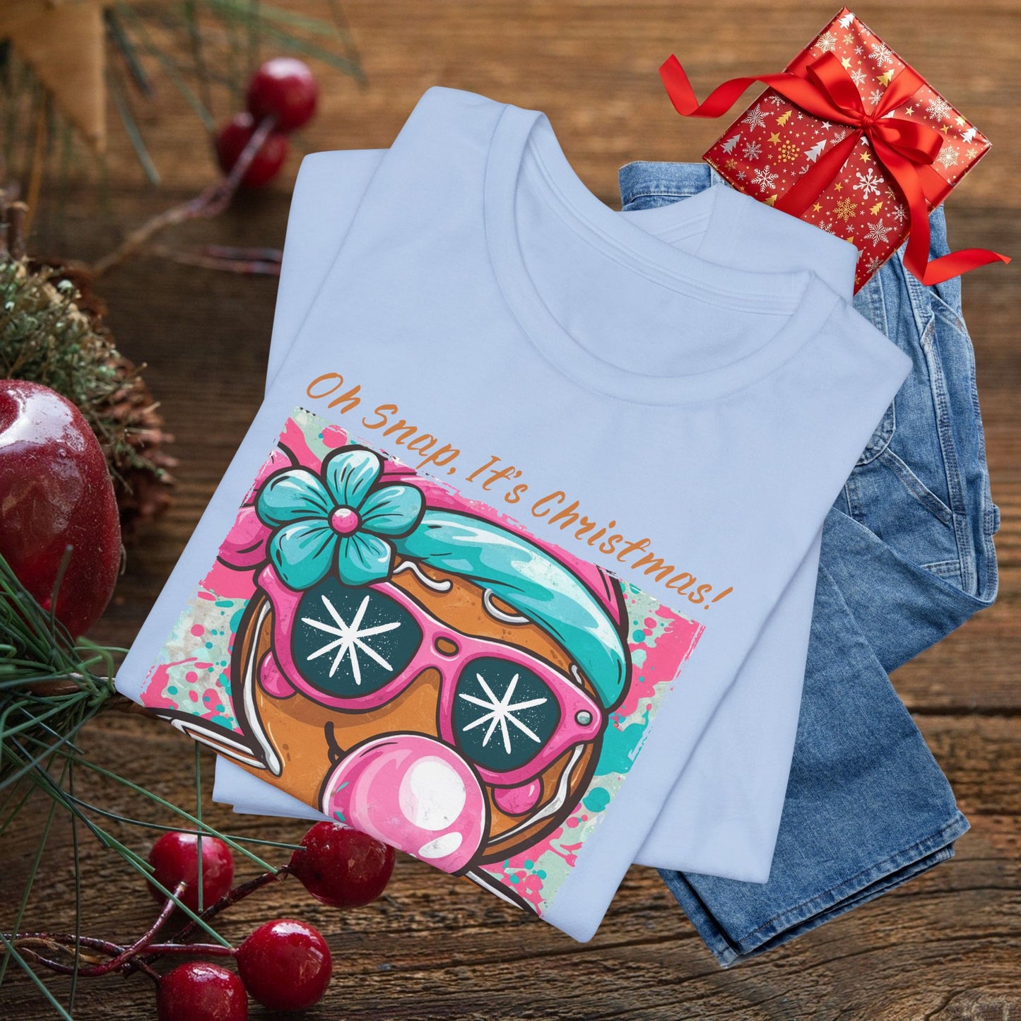 Oh Snap It’s Christmas! Gingerbread Girl Graphic Tee