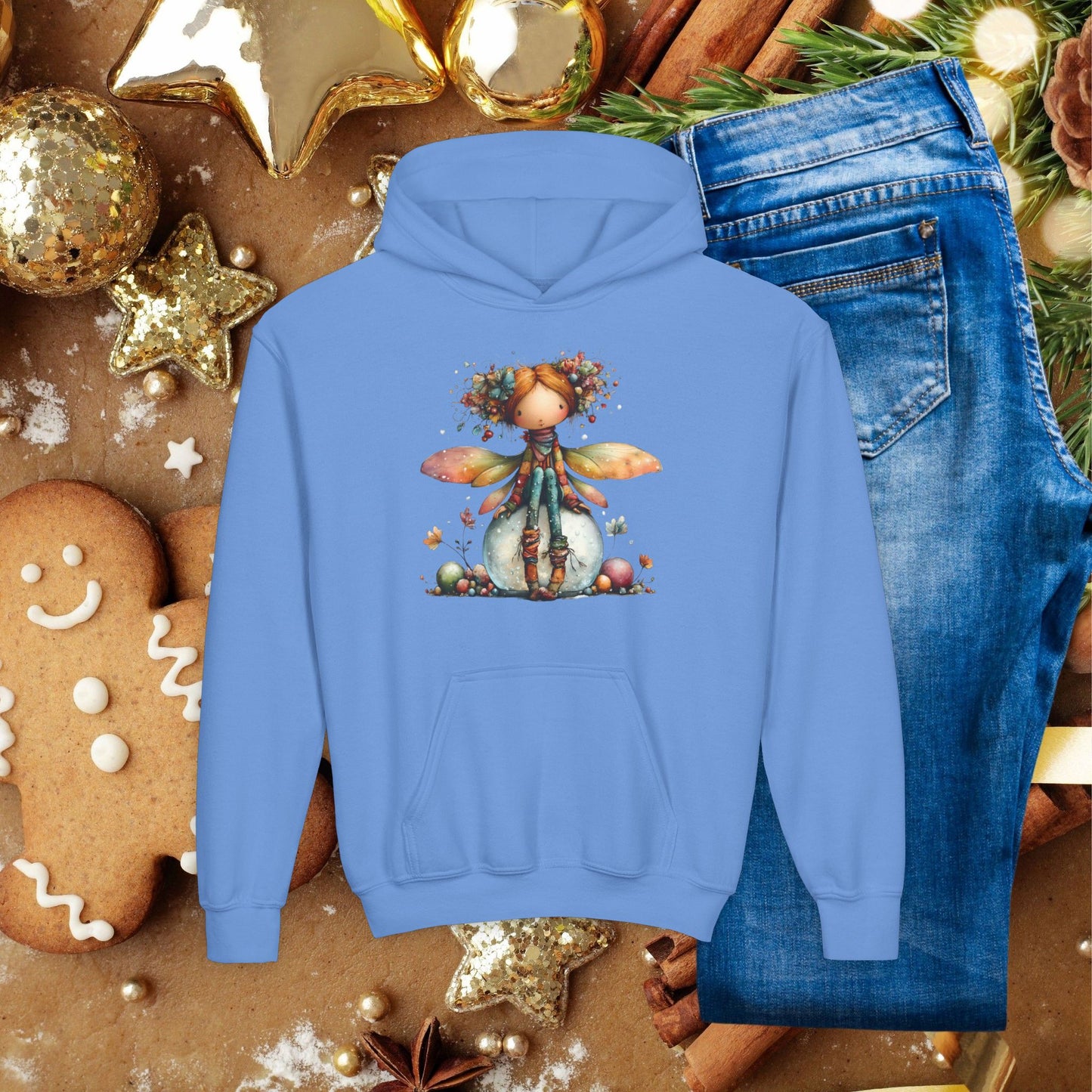 Kids Whimsical Fairy Hoodie — Cute Woodland Pixie Sweatshirt