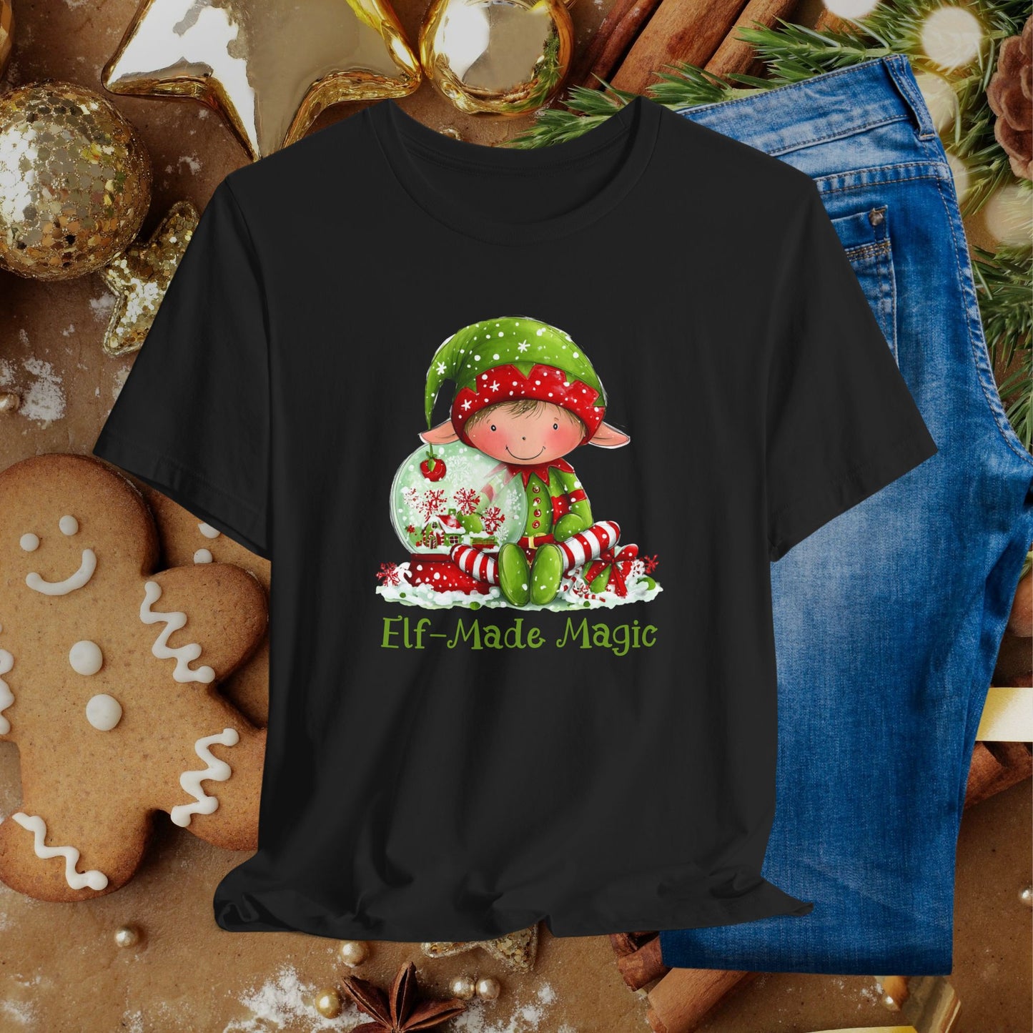 Elf-Made Magic Tee — Cute Christmas Elf Kids' Holiday T-Shirt
