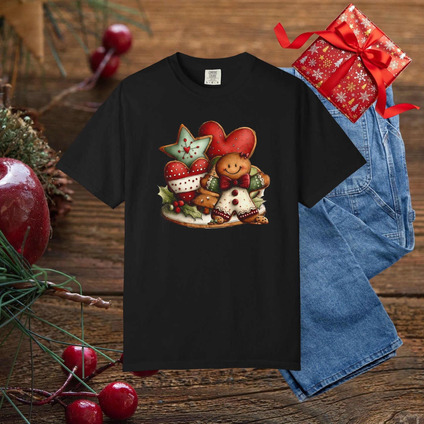 Christmas Gingerbread Cookie Crew T-Shirt